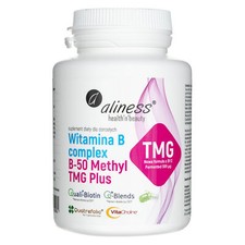 Aliness Complesso vitaminico B B-50 Methyl più TMG, 100 capsule
