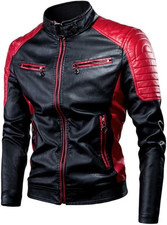 Giacca Moto Uomo Pelle Nera