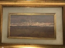 Dipinto di Luschi Masaniello, olio su tavola, misure 32x18 .Ardenza mare ( LI)