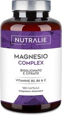 Magnesio Completo - Magnesio Citrato + Bisglicinato 2145mg - Anti stress e Fatic