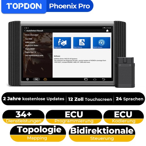 Hot topdon phoenix pro veicolo - hot,
