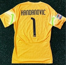 HANDANOVIC INTER MATCH WORN SHIRT 2014-2015