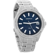 Orologio Caravelle By Bulova Aqualuxx Donna Quadrante Blu Cristallo Quarzo 43M122