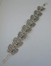 BRACCIALE  ORIENTALE  FARFALLE  ARGENTO SILVER BRACELET  BUTTERFLY