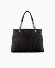 Borsa shopper matelassè con