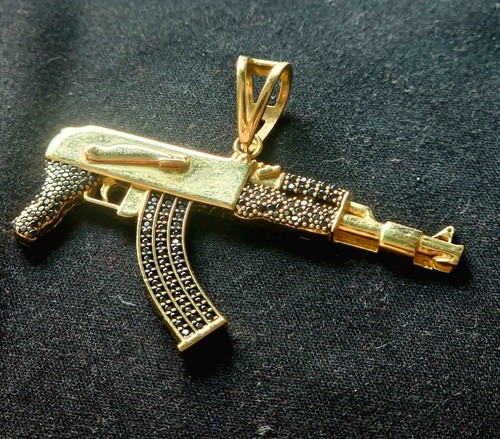 Ciondolo fucile in oro - ak-47,
