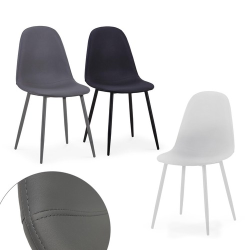 Sedia gambe metallo moderna