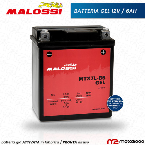 Batteria gel attivata malossi - gel,