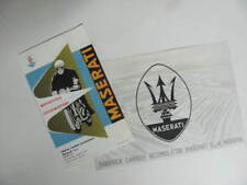 2x Moto Maserati 1958 e 1953/'54 ristampe depliant originali 50-250 cc brochure