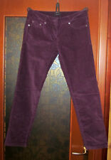 Pantaloni donna Sisley in velluto bordeaux Taglia 42