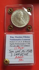 REPUBBLICA ITALIANA 500 LIRE 1968 CARAVELLE  MOLTO RARA ARGENTO SILVER UNC FdC