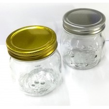 4 VASETTI BARATTOLI IN VETRO