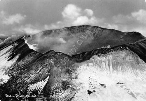 Cartolina etna cratere - cartolina,