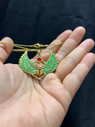 Collana egizia scarabeo alato