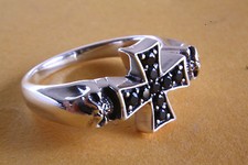 Gotico Templare Croce Teschio