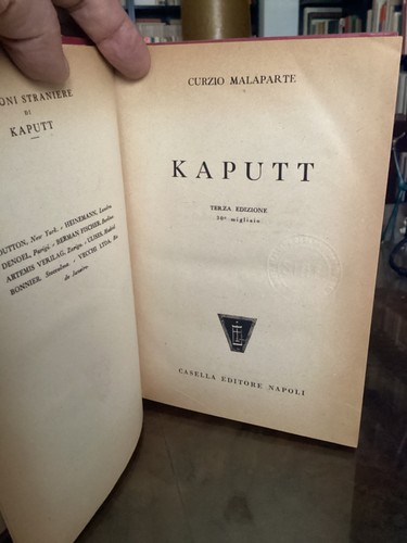 Curzio malaparte kaputt - curzio,