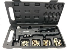 KIT 66 PZ RIVETTATRICE PER INSERTI RIVETTI FILETTATI FILETTI M3 M4 M5 M6 