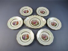 Servizio piatti dolce o frutta porcellana iridescente artistici KPM vintage