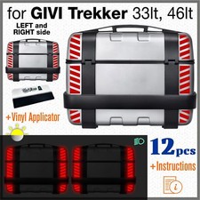 12 Rifrangenti Strisce Rosso