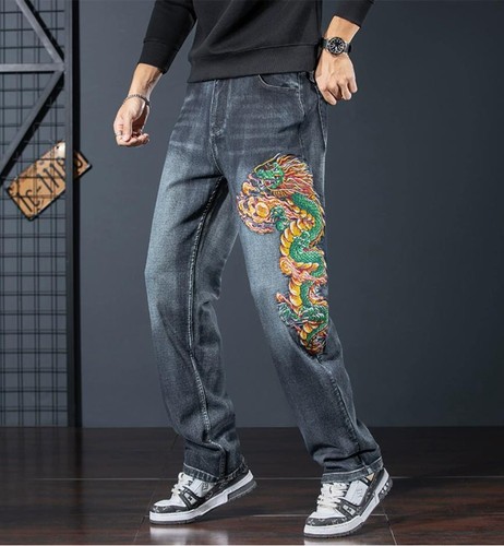 Jeans uomo blu denim