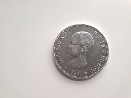 España pesetas plata - plata, 1889
