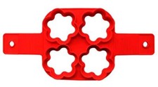 Stampo in silicone pancake 4 buchi torte uova fritte formine Fiore I.40387