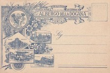 Z655) TORINO, ALBERGO DELLA DOGANA VICINO STAZIONE DI PORTA SUSA. 4 VEDUTINE.