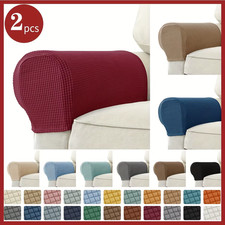 2x Copribraccioli Jacquard Elasticizzati Coprisedia Divano Antiscivolo Protezione Mobili