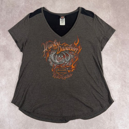 Harley davidson graphic neck - harley, v-neck