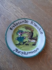 Piatto Del Buon Ricordo RISTORANTE PINOCCHIO-TAPULON-BORGOMANERO 1979