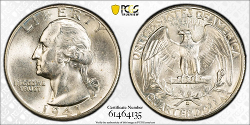 1941 washington quarter pcgs - washington,