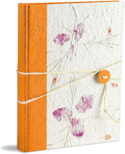 Album 23X30/30Fg in Carta Riso Tinta Unita E Carta Riso Floreale Con Chiusura Bo