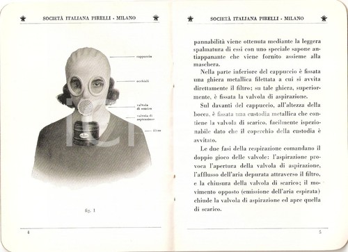 1935 milano pirelli maschera - milano,