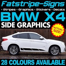 to fit BMW X4 GRAPHICS STRIPES STICKERS DECALS M SPORT xLINE xDRIVE 20d 30d 35d
