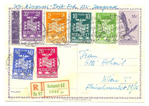 Cartolina ungheria 1937 - cartolina,