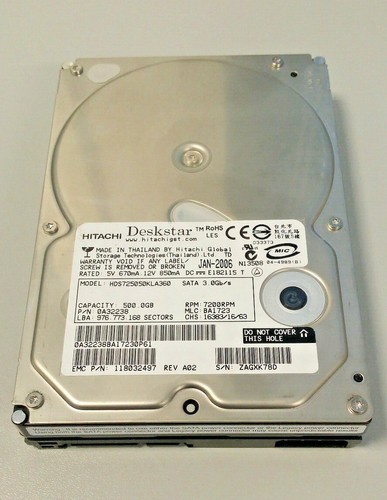 Hard disk hitachi deskstar - hitachi,