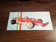 Ferrari 126 C2  , Gilles Villeneuve, cartolina timbro 1982-1992,GALLERIA FERRARI