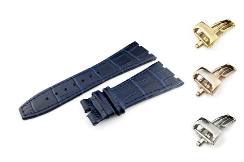 Cinturino vera pelle blu 26 - in,