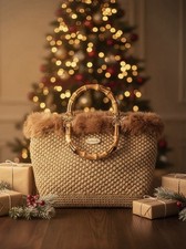 Borsa all’uncinetto fatta a mano, Pochette, Clutch Bag, Mini Bag, Conf. Regalo