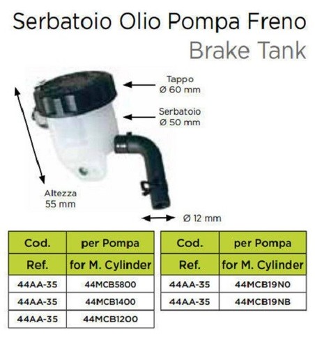 Serbatoio olio freni - serbatoio,