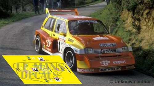Decals metro 6r4 tour - decals,