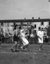 1947 BRESCIA Pallacanestro femminile campo via Carducci (5) NEGATIVO ORIGINALE