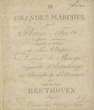 Ludwig van BEETHOVEN / III Grandes Marches pour le Piano-Forte à quatre mains