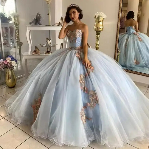 Abito ballo blu spalle - ballo,