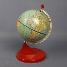 Mappamondo In Lamiera Globo Planisfero Originale Da Collezione Vintage Anni ‘50