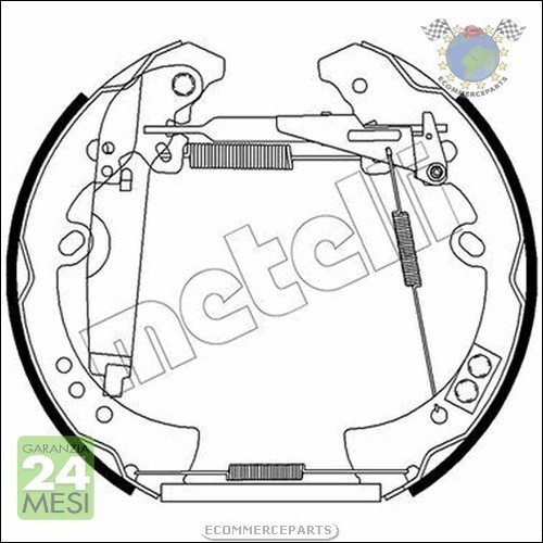 Kit ganasce freno metelli - kit,