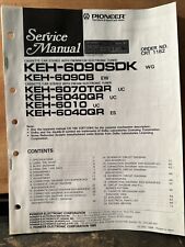 Pioneer KEH-6090SDK Cassetta Autoradio Manuale di Servizio Copia Originale 1988!