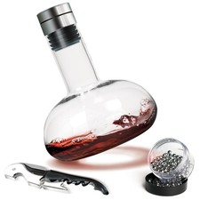 Decanter vino rosso con - vino,