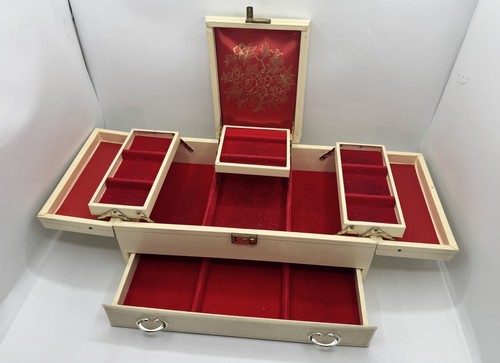 Vintage mele cream jewelry box - mele,