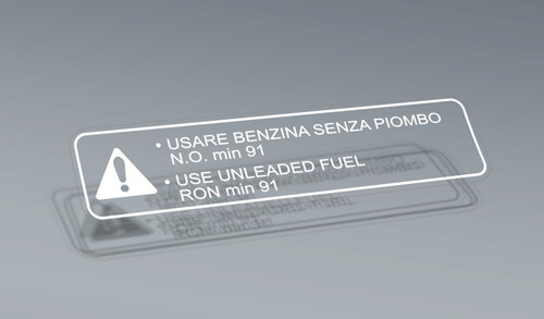 Adesivo benzina senza piombo - adesivo,